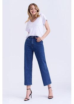 Spodnie jeansowe damskie granatowe ze sklepu 5.10.15 w kategorii Jeansy damskie - zdjęcie 170470018