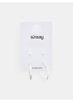 Sinsay - Kolczyki 2 pack - srebrny ze sklepu Sinsay w kategorii Kolczyki - zdjęcie 170470645