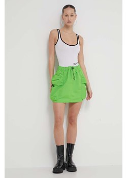 Karl Lagerfeld Jeans spódnica kolor zielony mini ołówkowa ze sklepu ANSWEAR.com w kategorii Spódnice - zdjęcie 170471425