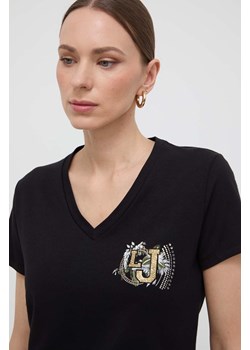 Liu Jo t-shirt damski kolor czarny ze sklepu ANSWEAR.com w kategorii Bluzki damskie - zdjęcie 170471505