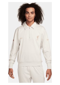 Męska bluza do koszykówki z zamkiem 1/4 Standard Issue Dri-FIT LeBron James x Liverpool F.C. - Brązowy ze sklepu Nike poland w kategorii Bluzy męskie - zdjęcie 170473029