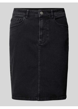Spódnica jeansowa o długości do kolan z dodatkiem streczu ze sklepu Peek&Cloppenburg  w kategorii Spódnice - zdjęcie 170473197