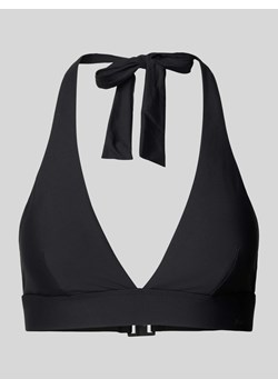 Top bikini z dekoltem w serek model ‘Essentials’ ze sklepu Peek&Cloppenburg  w kategorii Stroje kąpielowe - zdjęcie 170473446