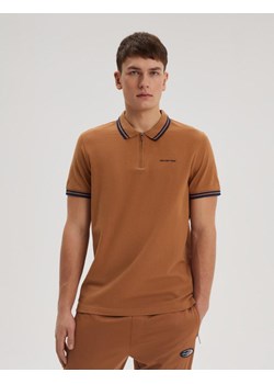 Polo RETROZIP Beż M ze sklepu Diverse w kategorii T-shirty męskie - zdjęcie 170474935