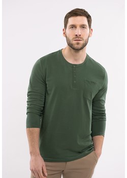 Zielony longsleeve L-CASH ze sklepu Volcano.pl w kategorii T-shirty męskie - zdjęcie 170476376