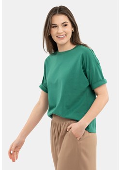 Bawełniany t-shirt, Comfort Fit, T-FLAME ze sklepu Volcano.pl w kategorii Bluzki damskie - zdjęcie 170476435