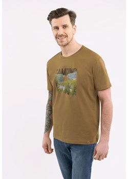 T-shirt z printem, Comfort Fit, T-MOUNTAINS ze sklepu Volcano.pl w kategorii T-shirty męskie - zdjęcie 170476449