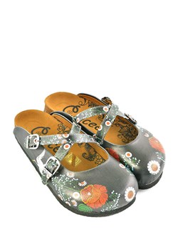 Calceo Chodaki w kolorze szarym ze wzorem ze sklepu Limango Polska w kategorii Klapki damskie - zdjęcie 170476536