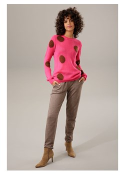 Aniston Sweter w kolorze różowo-brązowym ze sklepu Limango Polska w kategorii Swetry damskie - zdjęcie 170476887