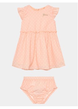 Guess Sukienka codzienna A4GK00 WG5U0 Pomarańczowy Regular Fit ze sklepu MODIVO w kategorii Komplety niemowlęce - zdjęcie 170477048