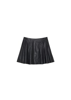 Cropp - Czarna spódnica z imitacji skóry - czarny ze sklepu Cropp w kategorii Spódnice - zdjęcie 170477729