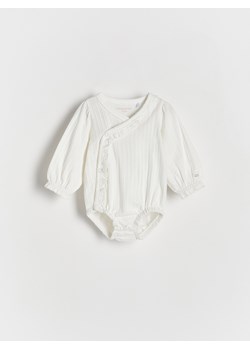 Reserved - Bawełniane body - złamana biel ze sklepu Reserved w kategorii Body niemowlęce - zdjęcie 170490206