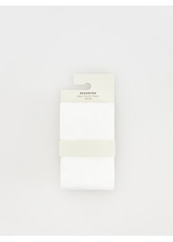 Reserved - Rajstopy z mikrofibry - biały ze sklepu Reserved w kategorii Rajstopy dziecięce - zdjęcie 170490229
