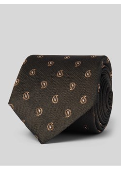 Krawat jedwabny ze wzorem paisley ze sklepu Peek&Cloppenburg  w kategorii Krawaty - zdjęcie 170492409