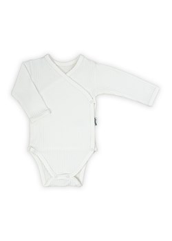 Body prążkowane kopertowe z długim rękawem Lea ze sklepu 5.10.15 w kategorii Body niemowlęce - zdjęcie 170492957