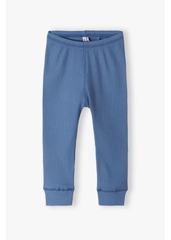 Niebieskie legginsy niemowlęce w prążki ze sklepu 5.10.15 w kategorii Legginsy niemowlęce - zdjęcie 170492965