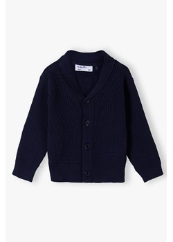 Bawełniany sweter niemowlęcy - granatowy ze sklepu 5.10.15 w kategorii Bluzy i swetry - zdjęcie 170492975
