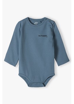 Body niemowlęce z długim rękawem z napisem - Be Happy ze sklepu 5.10.15 w kategorii Body niemowlęce - zdjęcie 170493059