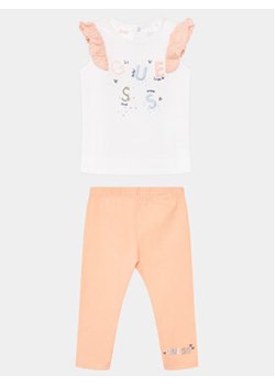 Guess Komplet t-shirt i legginsy A4GG03 K6YW4 Pomarańczowy Regular Fit ze sklepu MODIVO w kategorii Komplety niemowlęce - zdjęcie 170493479