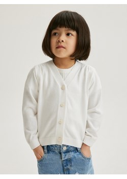 Reserved - Bawełniany kardigan - złamana biel ze sklepu Reserved w kategorii Bluzy i swetry - zdjęcie 170494015