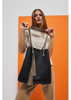 Torba typu worek czarna ze sklepu Moodo.pl w kategorii Torby Shopper bag - zdjęcie 170495139