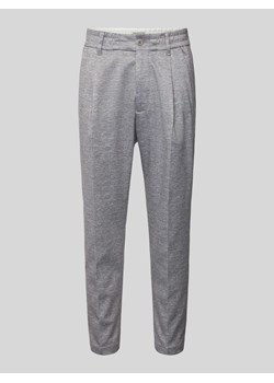 Spodnie do garnituru o kroju slim fit z elastycznym pasem model ‘CHASY’ ze sklepu Peek&Cloppenburg  w kategorii Spodnie męskie - zdjęcie 170495598