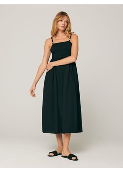 Sinsay - Sukienka midi na ramiączkach - czarny ze sklepu Sinsay w kategorii Sukienki - zdjęcie 170498375