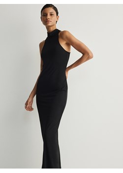 Reserved - Dzianiowa sukienka z dekoltem halter - czarny ze sklepu Reserved w kategorii Sukienki - zdjęcie 170499239