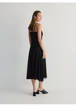 Reserved - Dzianinowa sukienka maxi - czarny ze sklepu Reserved w kategorii Sukienki - zdjęcie 170499248