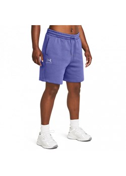 Damskie spodenki dresowe Under Armour UA Essl Flc Relax BF Short - fioletowe ze sklepu Sportstylestory.com w kategorii Szorty - zdjęcie 170501967