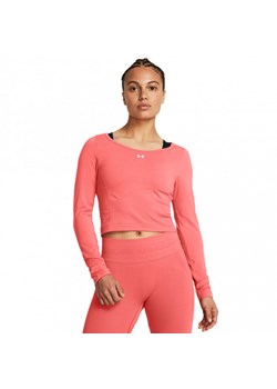 Damski longsleeve treningowy Under Armour UA Train Seamless LS - łososiowy ze sklepu Sportstylestory.com w kategorii Bluzki damskie - zdjęcie 170502097