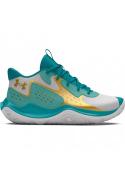 Dziecięce buty do koszykówki Under Armour UA GS JET '23 - turkusowe ze sklepu Sportstylestory.com w kategorii Buty sportowe dziecięce - zdjęcie 170502546