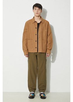 Barbour spodnie bawełniane kolor zielony w fasonie cargo ze sklepu PRM w kategorii Spodnie męskie - zdjęcie 170502796