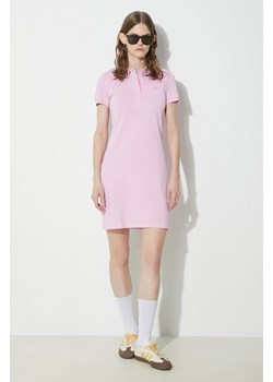 Lacoste sukienka kolor różowy mini prosta ze sklepu PRM w kategorii Sukienki - zdjęcie 170502839