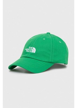 The North Face czapka z daszkiem Norm Hat kolor zielony z aplikacją NF0A7WHOPO81 ze sklepu PRM w kategorii Czapki z daszkiem męskie - zdjęcie 170503127