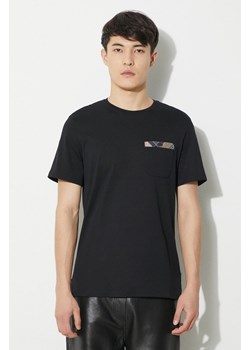Barbour t-shirt bawełniany Durness Pocket Tee męski kolor czarny gładki MTS0682 ze sklepu PRM w kategorii T-shirty męskie - zdjęcie 170503536