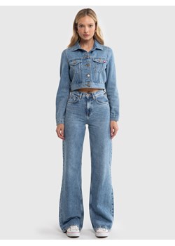 Kurtka damska jeansowa o krótkim fasonie niebieska Josea 206 ze sklepu Big Star w kategorii Kurtki damskie - zdjęcie 170504607