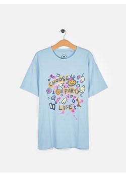 GATE T-shirt z nadrukiem o regularnym kroju S ze sklepu gateshop w kategorii T-shirty męskie - zdjęcie 170505257