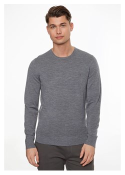 Calvin Klein Wełniany sweter w kolorze szarym ze sklepu Limango Polska w kategorii Swetry męskie - zdjęcie 170505915