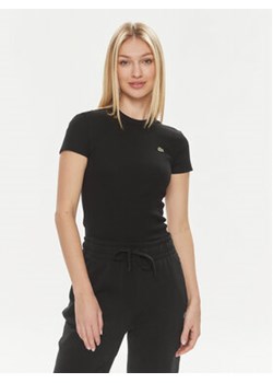 Lacoste T-Shirt TF5538 Czarny Regular Fit ze sklepu MODIVO w kategorii Bluzki damskie - zdjęcie 170507506