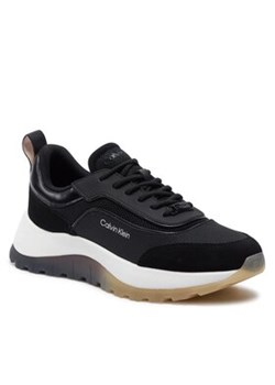 Calvin Klein Sneakersy Runner Lace Up Mesh Mix HW0HW01905 Czarny ze sklepu MODIVO w kategorii Buty sportowe damskie - zdjęcie 170507555