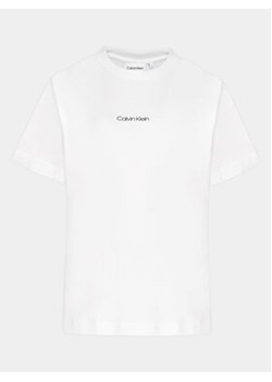 Calvin Klein Curve T-Shirt Inclusive Micro Logo K20K203712 Biały Regular Fit ze sklepu MODIVO w kategorii Bluzki damskie - zdjęcie 170507858