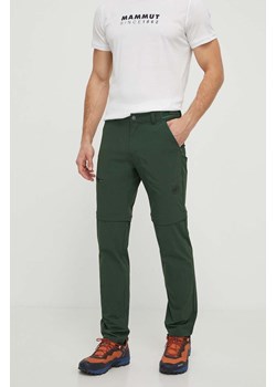 Mammut spodnie outdoorowe Runbold Zip Off kolor zielony ze sklepu ANSWEAR.com w kategorii Spodnie męskie - zdjęcie 170510309