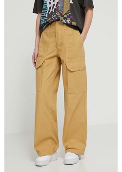 Vans jeansy damskie kolor brązowy ze sklepu ANSWEAR.com w kategorii Jeansy damskie - zdjęcie 170510456
