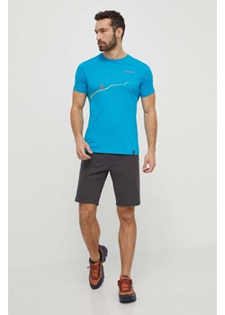 LA Sportiva t-shirt Trail męski kolor niebieski z nadrukiem F27614614 ze sklepu ANSWEAR.com w kategorii T-shirty męskie - zdjęcie 170510536