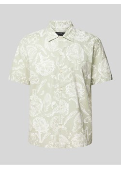 Koszula casualowa z kwiatowym wzorem i kołnierzykiem typu kent ze sklepu Peek&Cloppenburg  w kategorii Koszule męskie - zdjęcie 170512257