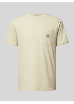 T-shirt z naszywką z logo model ‘POCKET’ ze sklepu Peek&Cloppenburg  w kategorii T-shirty męskie - zdjęcie 170512405