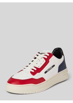 Sneakersy skórzane z detalem z logo ze sklepu Peek&Cloppenburg  w kategorii Buty sportowe męskie - zdjęcie 170512556