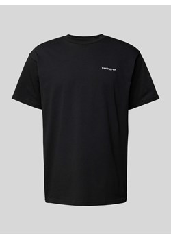 T-shirt z wyhaftowanym logo model ‘SCRIPT’ ze sklepu Peek&Cloppenburg  w kategorii T-shirty męskie - zdjęcie 170512557