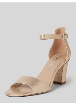 Sandały z efektem metalicznym ze sklepu Peek&Cloppenburg  w kategorii Sandały damskie - zdjęcie 170512626